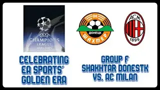 Shakhtar Donetsk vs. AC Milan | EA Sports' Golden Era | UEFA Champions League 2004/2005 (GameCube)