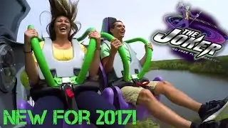 THE JOKER 4D Free Fly Coaster NEW FOR 2017 SIX FLAGS NEW ENGLAND
