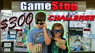 Kids $300 Gamestop Challenge! First Gamestop Challenge Of 2018!