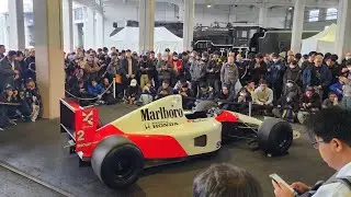 京都鉄道博物館 McLaren Honda MP4/6エンジン始動