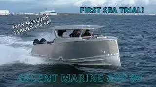 Ascent Marine AXE 80 | Twin Mercury Verado 300 V8s | Pre-production sea trial off Fremantle