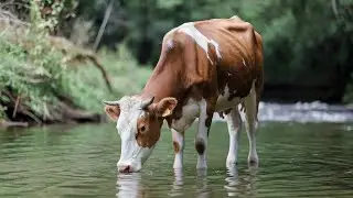 The Untamed Forest Cow: A Rare Glimpse into the Wild