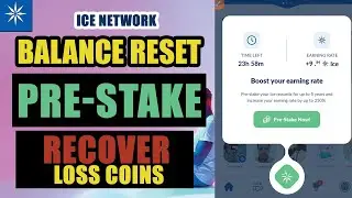 ICE Balance Reset And Pre-Staking