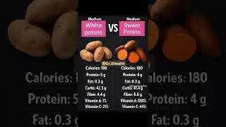 Nutrition comparison | sweet potato vs white potato | which is healthier? #nutritiontips #health