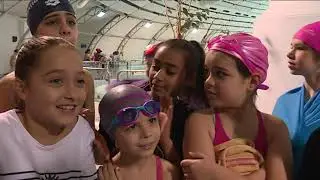Alain Bernard ambassadeur de l'olympisme auprès des écoliers d'Aubagne