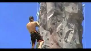 Amusement World Portable Rockwall Zipline