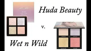 DUPED? Wet n Wild versus Huda Beauty: MegaGlo Highlighting Palette / Winter Solstice Palette