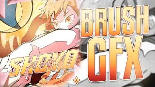 Haikyuu GFX (Brush) Speedart + PSD | Moshi GFX