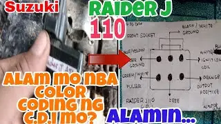 Suzuki Raider J 110 Alamin Ang color coding ng C.D.I at RECTIFIER at function sa inyung motor.