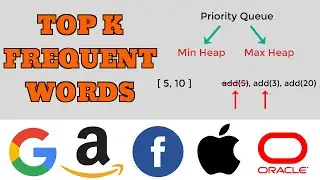 Top K Frequent Words - Priority Queue Approach (LeetCode)