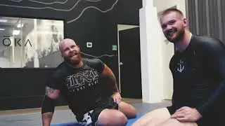 Big Dan Puts Technique To The Test vs Massive Training Partner