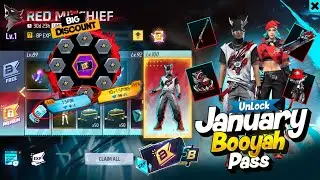 Buying January Month Booyah Pass |January Booyah Pass Unlock |FF New Event Today|Free Fire New Event