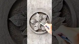 Cut out patterns based on real leaves #conghungartartist