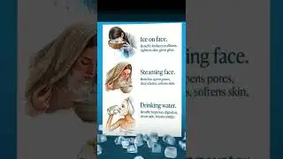 Face Hack with Water! #beauty #curiosityshorts #ice #steaming #drinking
