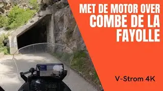 Met de motor over de Combe de la Fayolle.