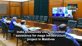 India announces USD 500 million assistance for mega infrastructure project in Maldives