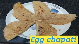 Egg chapati recipe/ Breakfast recipes/ Egg roll recipe.