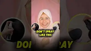THE RIGHT WAY TO USE A SETTING SPRAY | how to use setting spray for makeup  #makeup  #shortsindia