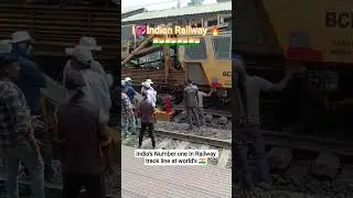 You won&rsquo;t believe how fast Indian Railways repairs railway tracks!🇮🇳#IndianRailways #RailwayTrack