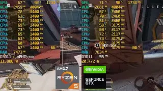 Ryzen 5 3500U TDP 15W vs 40W / Apex Legends / ASUS M570DD / 3500U & GTX 1050 Laptop