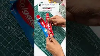 DIY paste tube REUSE ♻️ #shorts #shortvideo #diy #craft #reuse