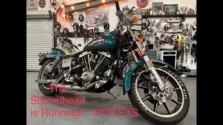 First Start, 1978 Shovelhead FXS Lowrider is up & running!  Part 4