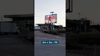 Painel de LED P5 5m x 3m #paineldeled #outdoors #midiaindoor #ledscreen