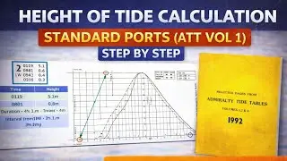 Height of Tide Calculation &ndash; Standard Ports (ATT Volume 1) | 2nd Mate, Chief Mate, NCV mate & Cadets