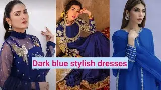 Dark blue dresses👗 Collection  || most stylish dark blue suit design ideas