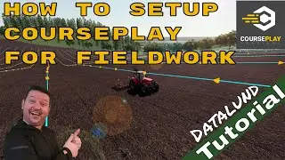 How to use Fieldwork Mode for cultivating in Courseplay V. 6  - FS 19 Courseplay Tutorial