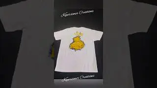 Punjab Map Making With Kaursimer Creations/Hand-painted Punjab Map On Tshirt/Tshirt Painting Art