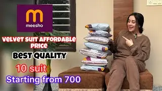 *HUGE* Meesho Velvet Suit Haul Video with Affordable Price 😍🤗 starting just 700₹