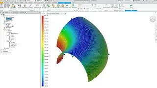 Autodesk Inventor Nastran Validation 7 - Toroidal Shell with Uniform Internal Pressure