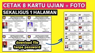 Cara Membuat Kartu Ujian Otomatis dengan Excel