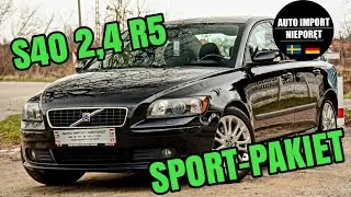 VOLVO S40 ✅ SPORT-PAKIET ✅ 2.4 BENZYNA R5 ✅ Manual ✅ 2006 ✅ Import Szwecja 🇸🇪