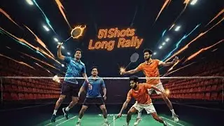 51 Shots Long Rally | Morning Shuttle Stars