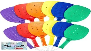 6 Pcs Plastic Paddleball Racket PE Equipment for Elementary School Paddle Bal...