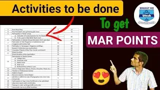 Activities to Get MAR points | Important Tips | No of point for different activity #marpoints