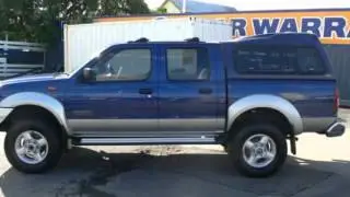 2004 Nissan Navara STR Blue 5 Speed Manual Dual Cab
