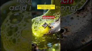 STOMACH ACID CAN MELT METAL #facts