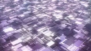 Futuristic Sci-Fi Moving Technology Abstract Metal Virtual Landscape 4K VJ Loop Motion Background