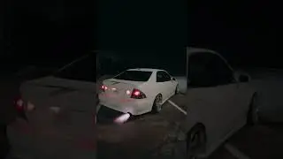 Lexus IS300 shoots MASSIVE flames!