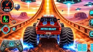 Mega Ramp Challenge! 🤯 Super Crazy GT Monster Truck Racing Level 3 | Android Gameplay 