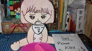Part 1 vidio 🎀bikin paper doll baby #diycraft #support #tutorial baca  desk📌