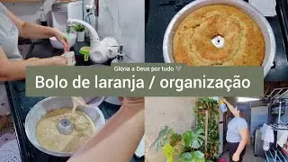 VOLG DE HOJE / MUDEI A LAVANDERIA /ENTRADA DA CASA / BOLO LARANJA FACIL .