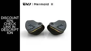 CVJ X R2E3 Mermaid 2 Earphone High Performance Dynamic Driver IEMs Interchangeable Cable in-Ear Head
