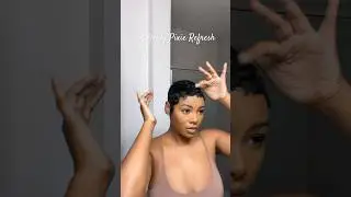 Еженедельное обновление! Меньше часа, и моя #пикси вернулась 💁🏾&zwj;♀️ #стрижкапикси #волосы #коротка...