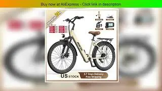 Electric Bike Adults 40Miles 23MPH Commuting Electric Mountain Bike 468Wh Lithium Battery,7-Speed,2