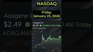 🔥 Today&rsquo;s Biomedical Stocks (January 23, 2026) 🔥  #nasdaq