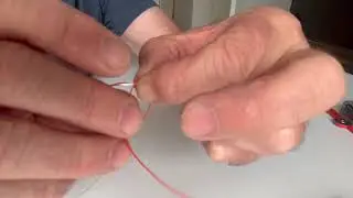 How to tie a slip/stop knot with power gum.
